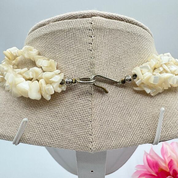 Vintage Nautilus Shell Carved MOP Chip Multistrand Necklace Tropic Beach Cruise - Picture 8 of 11